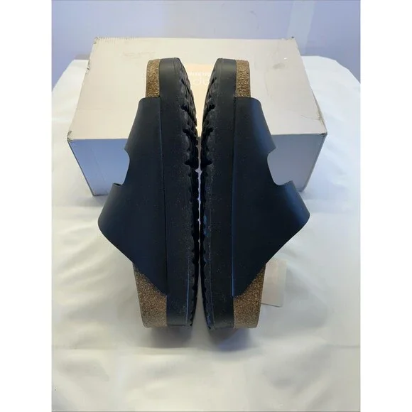 Papillio Birkenstock Arizona Pap Flex Platform Sandal Black SZ 9 Narrow Women - Picture 4 of 10